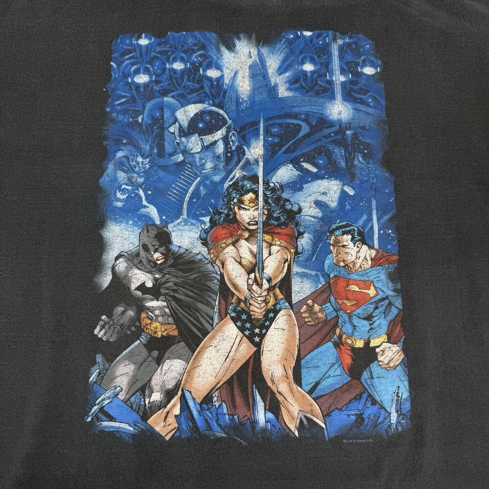 Vintage DC Comics Wonder Woman Superman Batman T Shirt Size XL/XXL See Measure - Picture 2 of 7